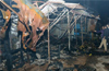 Clashes in K.C.Road; 13 shops set ablaze by miscreants in Tokkottu